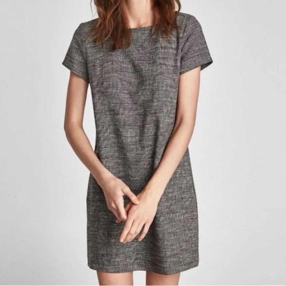 Zara Plaid Shift Dress